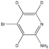 2-Amino-4-bromopyridine-3,5,6-d3 구조식 이미지