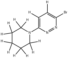 3-Bromo-6-(piperidino)pyridazine-d12 구조식 이미지
