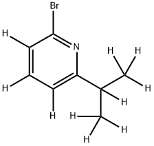 2-Bromo-6-(iso-propyl)pyridine-d10 Structure