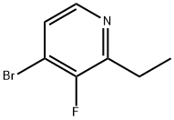 4-Bromo-3-fluoro-2-ethylpyridine 구조식 이미지