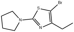 5-Bromo-4-ethyl-2-(pyrrolidino)thiazole Structure