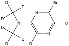 2-Bromo-6-(dimethylamino)pyrazine-d8 구조식 이미지