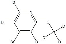 4-Bromo-2-methoxypyridine-d6 구조식 이미지