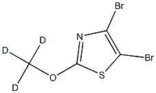 4,5-Dibromo-2-(methoxy-d3)-thiazole 구조식 이미지