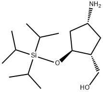 [(1R,2S,4R)-4-amino-2-triisopropylsilyloxy-cyclopentyl]methanol Structure