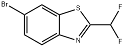 Benzothiazole, 6-bromo-2-(difluoromethyl)- 구조식 이미지