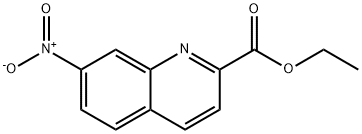 2-Quinolinecarboxylic acid, 7-nitro-, ethyl ester Structure