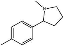 PYRROLIDINE, 1-METHYL-2-(4-METHYLPHENYL)- Structure