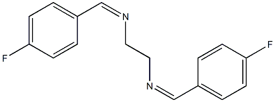 (Z)-[(4-fluorophenyl)methylidene]({2-[(Z)-[(4-fluorophenyl)methylidene]amino]ethyl})amine Structure