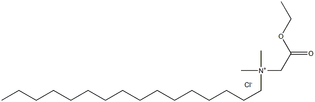 1-Hexadecanaminium, N-(2-ethoxy-2-oxoethyl)-N,N-dimethyl-, chloride Structure