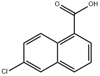 6-chloro-1-naphthoic acid 구조식 이미지