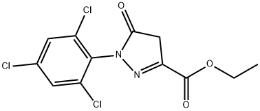 4,5-Dihydro-5-oxo-1-(2,4,6-trichlorophenyl)-1H-pyrazole-3-carboxylic acid ethyl ester Structure