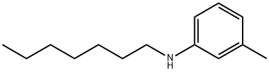 N-heptyl-3-methylaniline 구조식 이미지