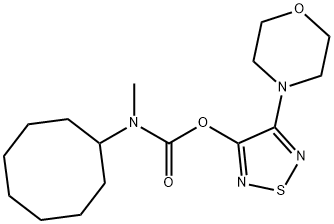 4-(4-Morpholinyl)-1,2,5-thiadiazol-3-yl N-cyclooctyl-N-methylcarbamate Structure