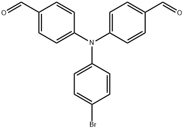 4-[(4-bromophenyl)(4-formylphenyl)amino]benzaldehyde Structure