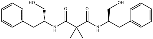 N1,N3-Bis[(1R)-1-(hydroxymethyl)-2-phenylethyl]-2,2-dimethylpropanediamide Structure