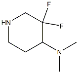 3,3-difluoro-N,N-dimethylpiperidin-4-amine Structure