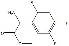METHYL 2-AMINO-2-(2,4,5-TRIFLUOROPHENYL)ACETATE Structure