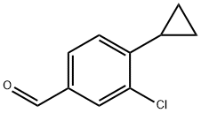 3-Chloro-4-cyclopropylbenzaldehyde Structure