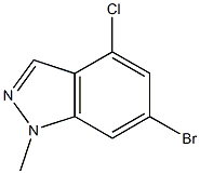 6-bromo-4-chloro-1-methyl-1H-indazole Structure