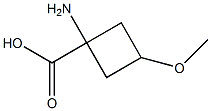 1-amino-3-methoxycyclobutane-1-carboxylic acid Structure