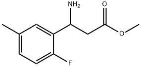 METHYL 3-AMINO-3-(2-FLUORO-5-METHYLPHENYL)PROPANOATE Structure
