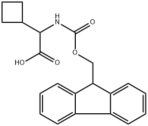 a-(Fmoc-amino)-cyclobutaneacetic acid 구조식 이미지