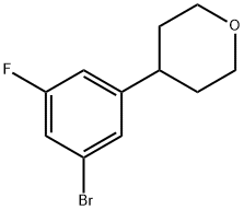 4-(3-bromo-5-fluorophenyl)tetrahydro-2H-pyran Structure