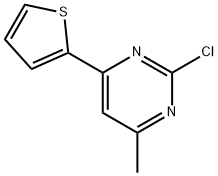 2-Chloro-4-(2-thienyl)-6-methylpyrimidine Structure
