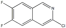 3-chloro-6,7-difluoroisoquinoline 구조식 이미지