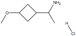 1-(3-methoxycyclobutyl)ethan-1-amine hydrochloride Structure