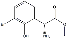 METHYL (2R)-2-AMINO-2-(3-BROMO-2-HYDROXYPHENYL)ACETATE Structure