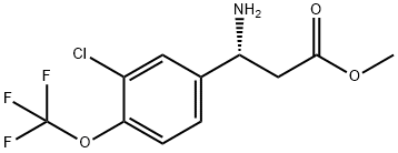 METHYL (3R)-3-AMINO-3-[3-CHLORO-4-(TRIFLUOROMETHOXY)PHENYL]PROPANOATE Structure