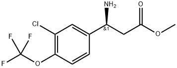METHYL (3S)-3-AMINO-3-[3-CHLORO-4-(TRIFLUOROMETHOXY)PHENYL]PROPANOATE Structure