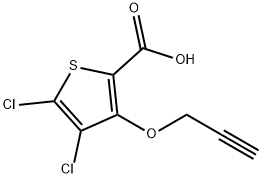 4,5-dichloro-3-(prop-2-yn-1-yloxy)thiophene-2-carboxylic acid Structure