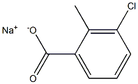 sodium 3-chloro-2-methylbenzoate 구조식 이미지