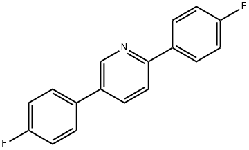 Pyridine, 2,5-bis(4-fluorophenyl)- Structure