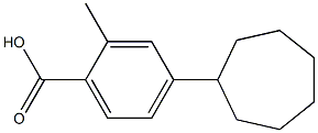 4-cycloheptyl-2-methylbenzoic acid Structure