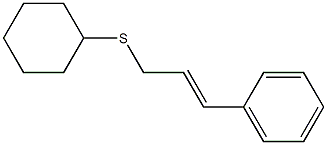 cinnamyl(cyclohexyl)sulfane Structure