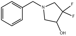 1-benzyl-4,4-difluoropyrrolidin-3-ol 구조식 이미지