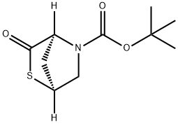 tert-butyl (1S,4S)-3-oxo-2-thia-5-azabicyclo[2.2.1]heptane-5-carboxylate Structure