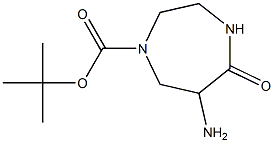 tert-butyl 6-amino-5-oxo-1,4-diazepane-1-carboxylate Structure