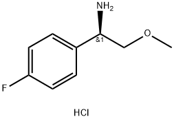 (1R)-1-(4-FLUOROPHENYL)-2-METHOXYETHAN-1-AMINE HYDROCHLORIDE 구조식 이미지