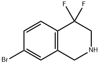 7-bromo-4,4-difluoro-1,2,3,4-tetrahydroisoquinoline Structure
