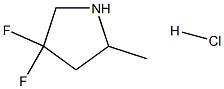 4,4-difluoro-2-methylpyrrolidine hydrochloride Structure