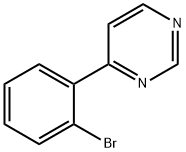 4-(2-bromophenyl)pyrimidine Structure