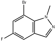 7-Bromo-5-fluoro-1-methyl-1H-indazole Structure