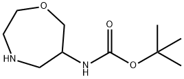 tert-butyl N-(1,4-oxazepan-6-yl)carbamate Structure