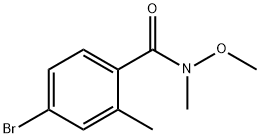4-bromo-N-methoxy-N,2-dimethylbenzamide 구조식 이미지
