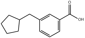 3-Cyclopentylmethylbenzoic acid Structure